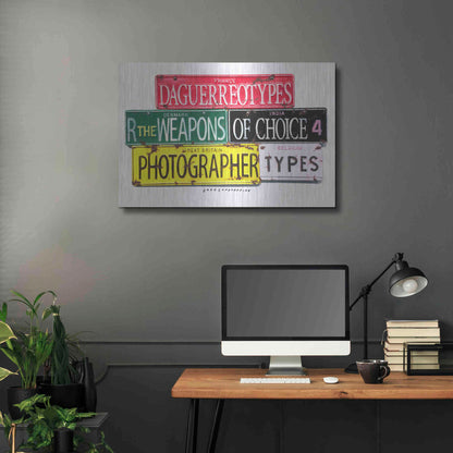Luxe Metal Art 'Photographer' by Gregory Constantine, Metal Wall Art,36x24