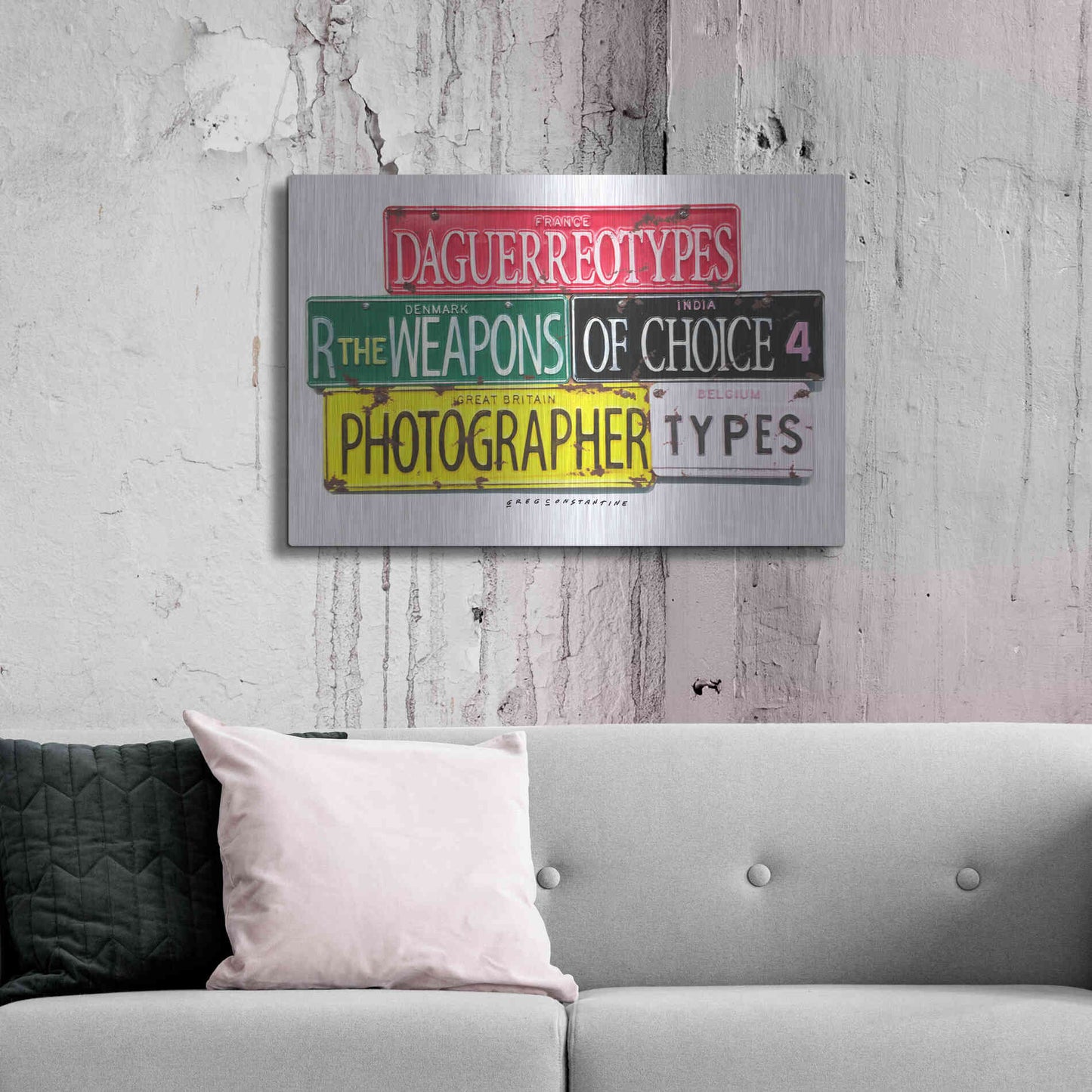 Luxe Metal Art 'Photographer' by Gregory Constantine, Metal Wall Art,36x24