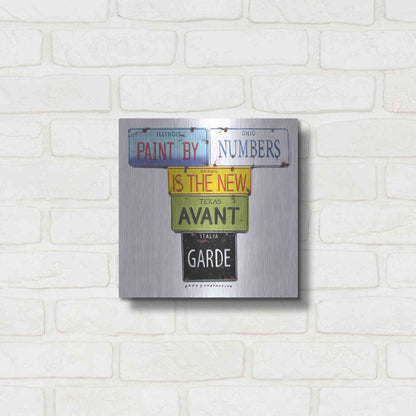 Luxe Metal Art 'Paint By Numbers' by Gregory Constantine, Metal Wall Art,12x12