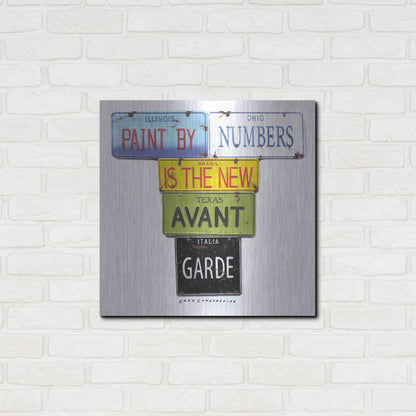 Luxe Metal Art 'Paint By Numbers' by Gregory Constantine, Metal Wall Art,24x24