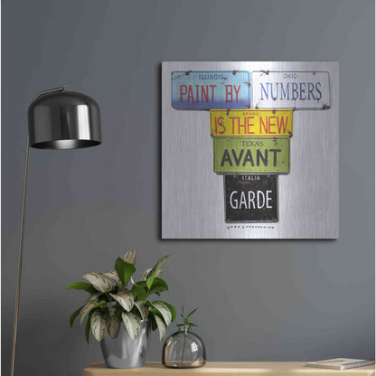 Luxe Metal Art 'Paint By Numbers' by Gregory Constantine, Metal Wall Art,24x24
