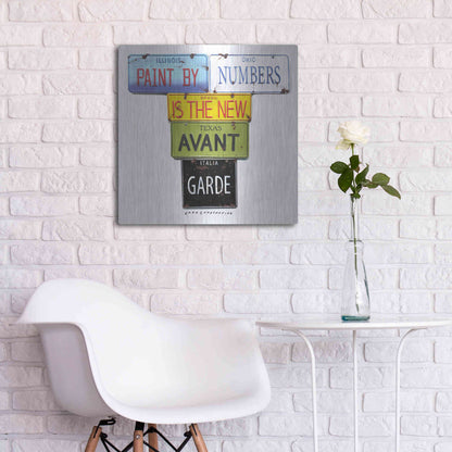 Luxe Metal Art 'Paint By Numbers' by Gregory Constantine, Metal Wall Art,24x24