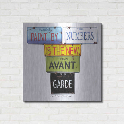 Luxe Metal Art 'Paint By Numbers' by Gregory Constantine, Metal Wall Art,36x36