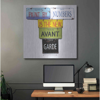 Luxe Metal Art 'Paint By Numbers' by Gregory Constantine, Metal Wall Art,36x36