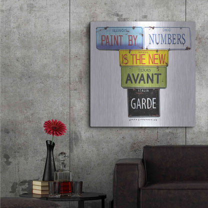 Luxe Metal Art 'Paint By Numbers' by Gregory Constantine, Metal Wall Art,36x36