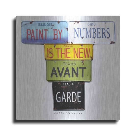 Luxe Metal Art 'Paint By Numbers' by Gregory Constantine, Metal Wall Art