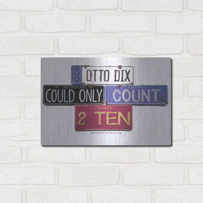 Luxe Metal Art 'Otto Dix' by Gregory Constantine, Metal Wall Art,16x12