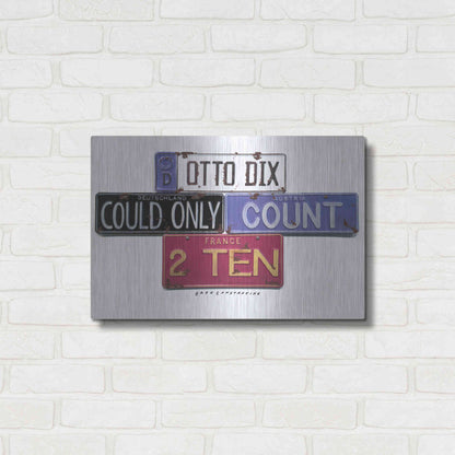Luxe Metal Art 'Otto Dix' by Gregory Constantine, Metal Wall Art,24x16