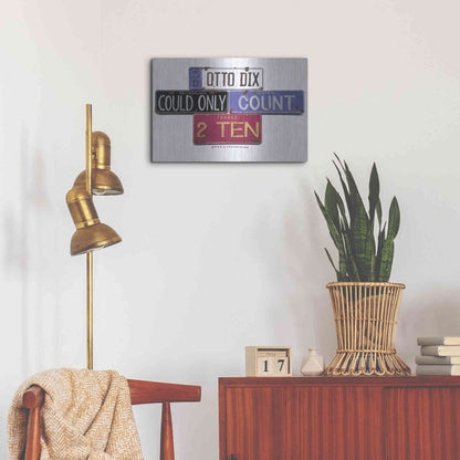 Luxe Metal Art 'Otto Dix' by Gregory Constantine, Metal Wall Art,24x16
