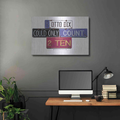Luxe Metal Art 'Otto Dix' by Gregory Constantine, Metal Wall Art,36x24
