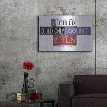 Luxe Metal Art 'Otto Dix' by Gregory Constantine, Metal Wall Art,36x24