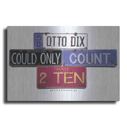 Luxe Metal Art 'Otto Dix' by Gregory Constantine, Metal Wall Art