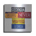 Luxe Metal Art 'O'keeffe Never Visited' by Gregory Constantine, Metal Wall Art