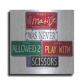 Luxe Metal Art 'Matisse Scissors' by Gregory Constantine, Metal Wall Art