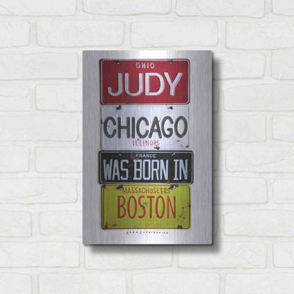 Luxe Metal Art 'Judy Chicago' by Gregory Constantine, Metal Wall Art,12x16