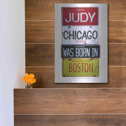 Luxe Metal Art 'Judy Chicago' by Gregory Constantine, Metal Wall Art,12x16
