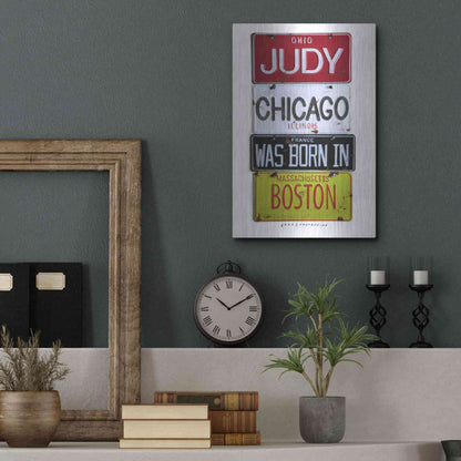 Luxe Metal Art 'Judy Chicago' by Gregory Constantine, Metal Wall Art,12x16