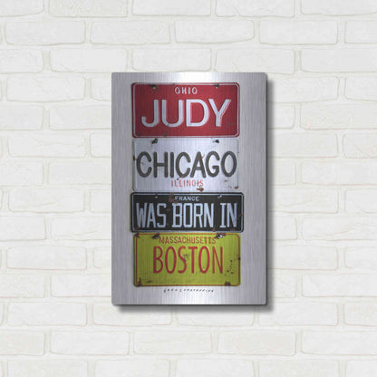 Luxe Metal Art 'Judy Chicago' by Gregory Constantine, Metal Wall Art,16x24