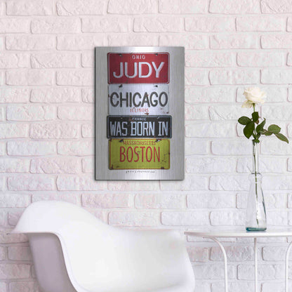 Luxe Metal Art 'Judy Chicago' by Gregory Constantine, Metal Wall Art,16x24