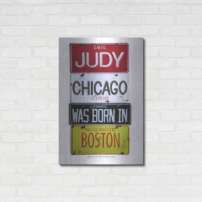 Luxe Metal Art 'Judy Chicago' by Gregory Constantine, Metal Wall Art,24x36