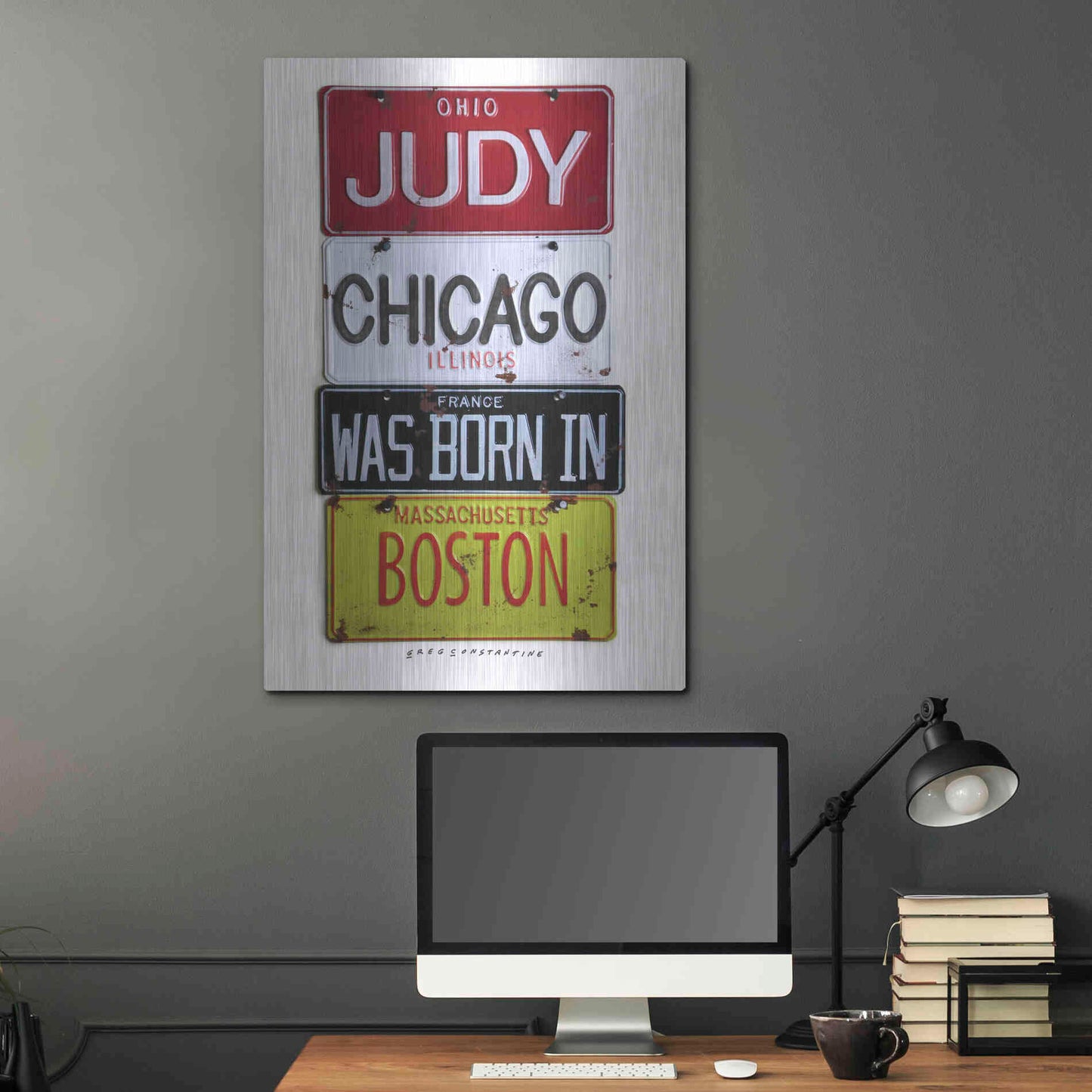 Luxe Metal Art 'Judy Chicago' by Gregory Constantine, Metal Wall Art,24x36