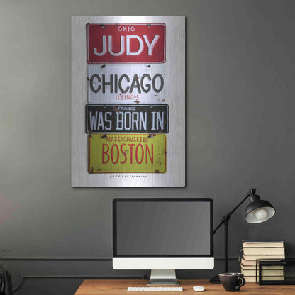 Luxe Metal Art 'Judy Chicago' by Gregory Constantine, Metal Wall Art,24x36