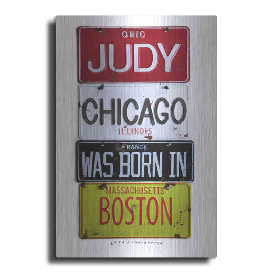 Luxe Metal Art 'Judy Chicago' by Gregory Constantine, Metal Wall Art