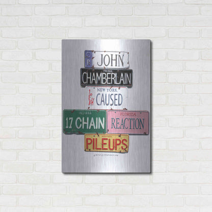 Luxe Metal Art 'Chamberlain Pileups' by Gregory Constantine, Metal Wall Art,24x36