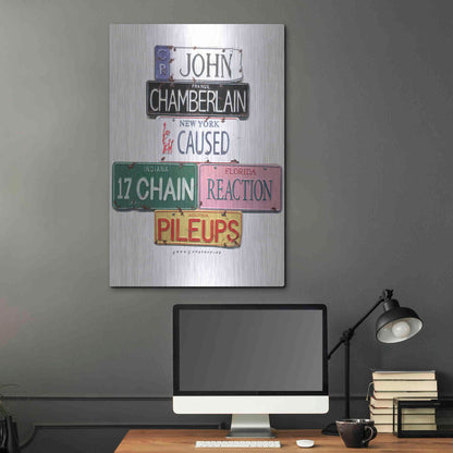 Luxe Metal Art 'Chamberlain Pileups' by Gregory Constantine, Metal Wall Art,24x36