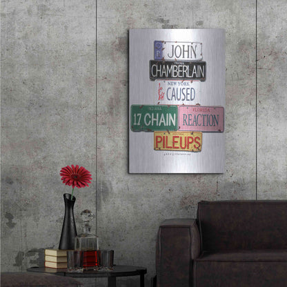 Luxe Metal Art 'Chamberlain Pileups' by Gregory Constantine, Metal Wall Art,24x36