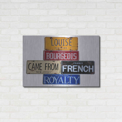 Luxe Metal Art 'Bourgeois Royalty' by Gregory Constantine, Metal Wall Art,36x24