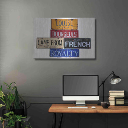 Luxe Metal Art 'Bourgeois Royalty' by Gregory Constantine, Metal Wall Art,36x24