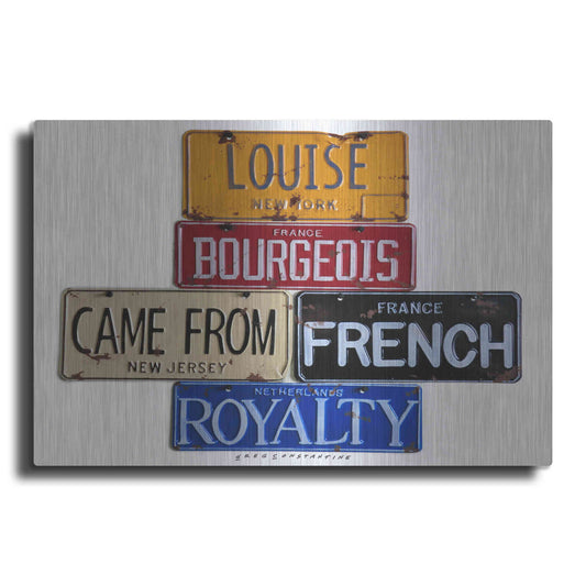 Luxe Metal Art 'Bourgeois Royalty' by Gregory Constantine, Metal Wall Art