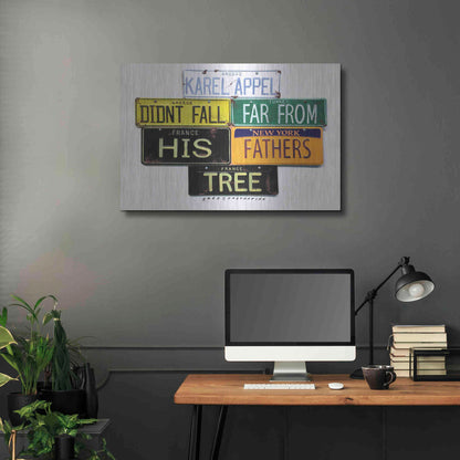 Luxe Metal Art 'Appel Fathers Tree' by Gregory Constantine, Metal Wall Art,36x24