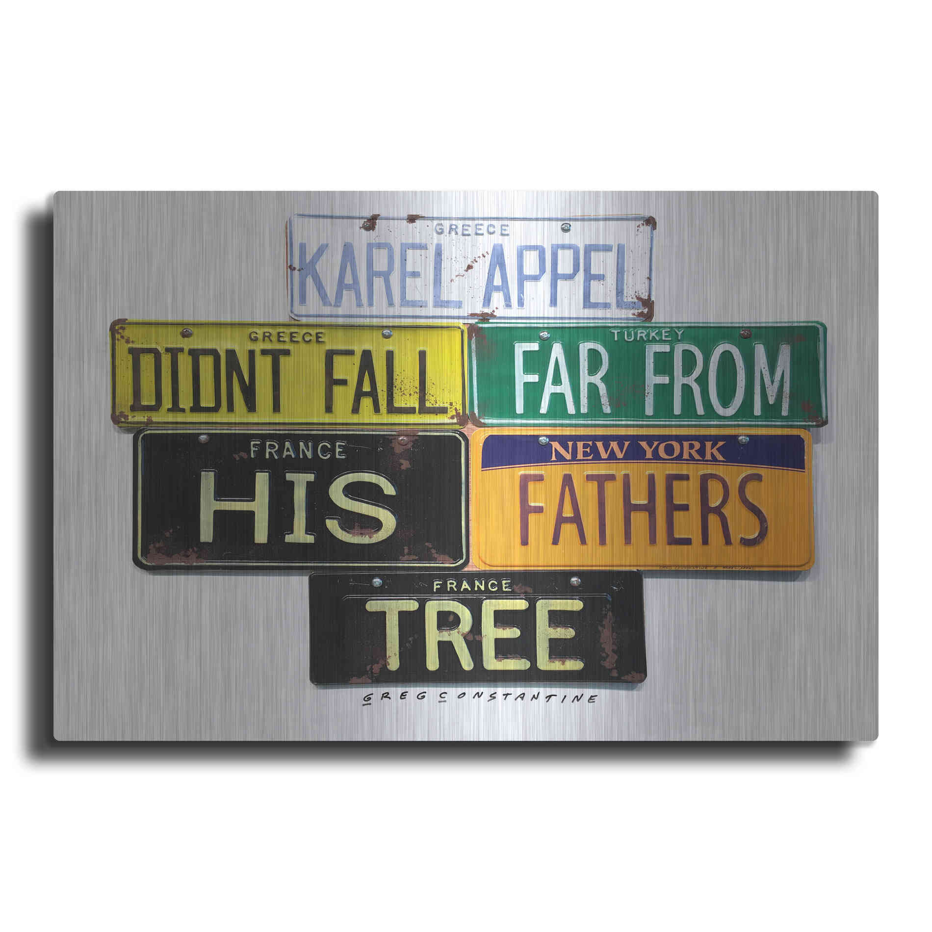 Luxe Metal Art 'Appel Fathers Tree' by Gregory Constantine, Metal Wall Art