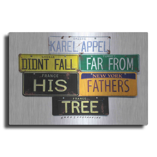 Luxe Metal Art 'Appel Fathers Tree' by Gregory Constantine, Metal Wall Art