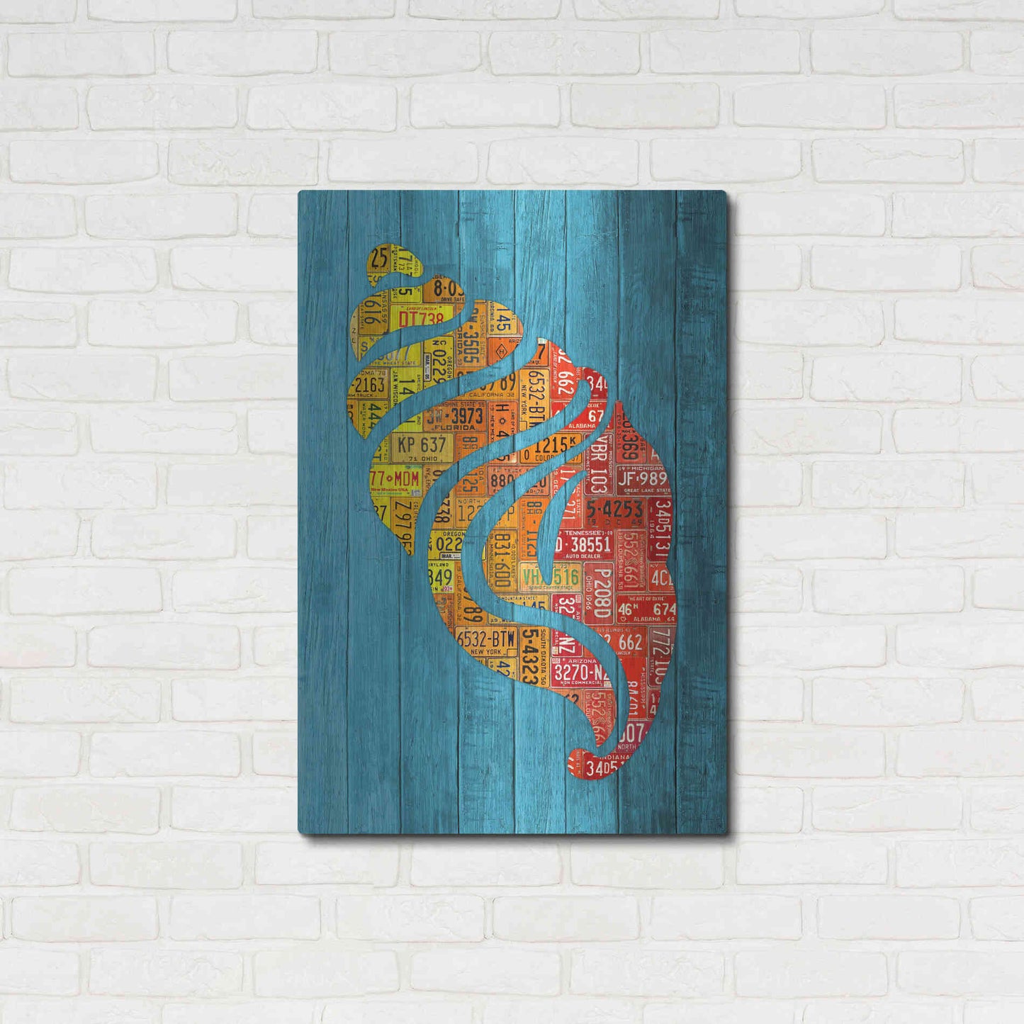 Luxe Metal Art 'Seashell' by Design Turnpike, Metal Wall Art,24x36