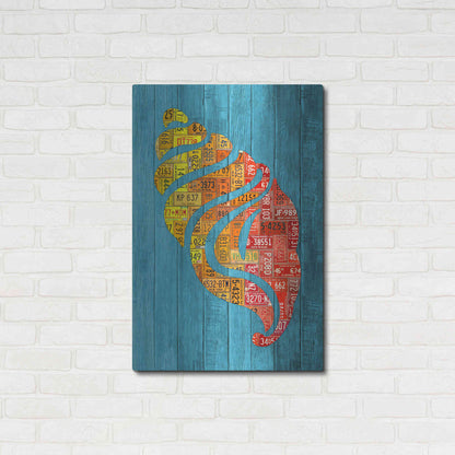 Luxe Metal Art 'Seashell' by Design Turnpike, Metal Wall Art,24x36