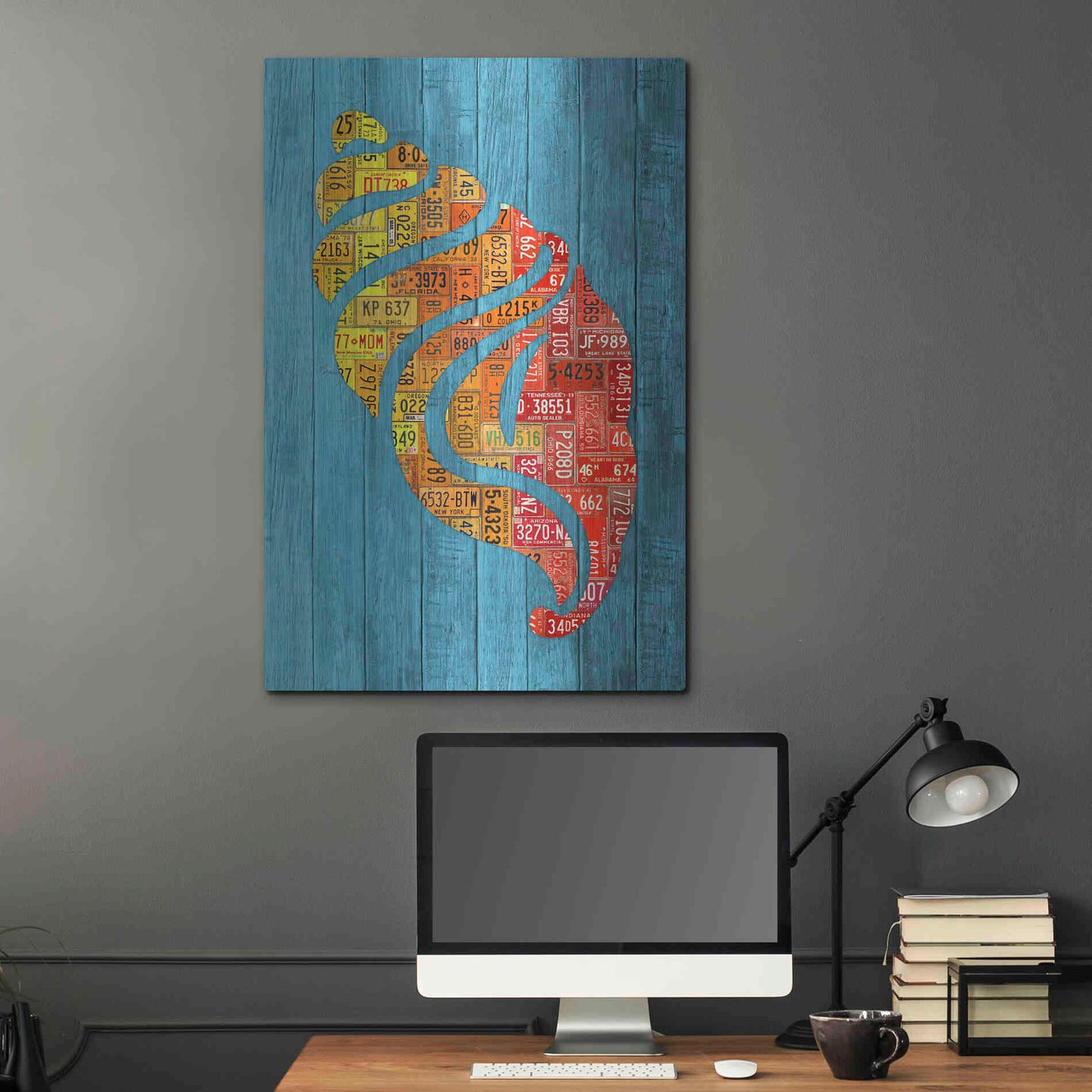 Luxe Metal Art 'Seashell' by Design Turnpike, Metal Wall Art,24x36