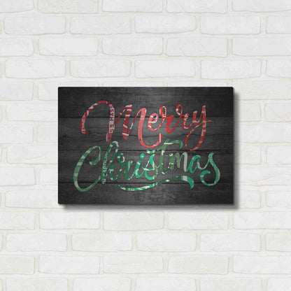 Luxe Metal Art 'Merry Christmas License Plates' by Design Turnpike, Metal Wall Art,24x16