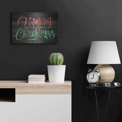 Luxe Metal Art 'Merry Christmas License Plates' by Design Turnpike, Metal Wall Art,24x16