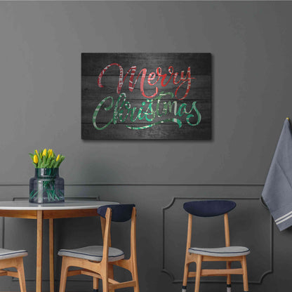 Luxe Metal Art 'Merry Christmas License Plates' by Design Turnpike, Metal Wall Art,36x24