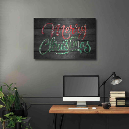 Luxe Metal Art 'Merry Christmas License Plates' by Design Turnpike, Metal Wall Art,36x24