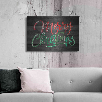 Luxe Metal Art 'Merry Christmas License Plates' by Design Turnpike, Metal Wall Art,36x24