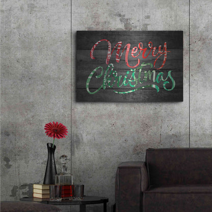 Luxe Metal Art 'Merry Christmas License Plates' by Design Turnpike, Metal Wall Art,36x24