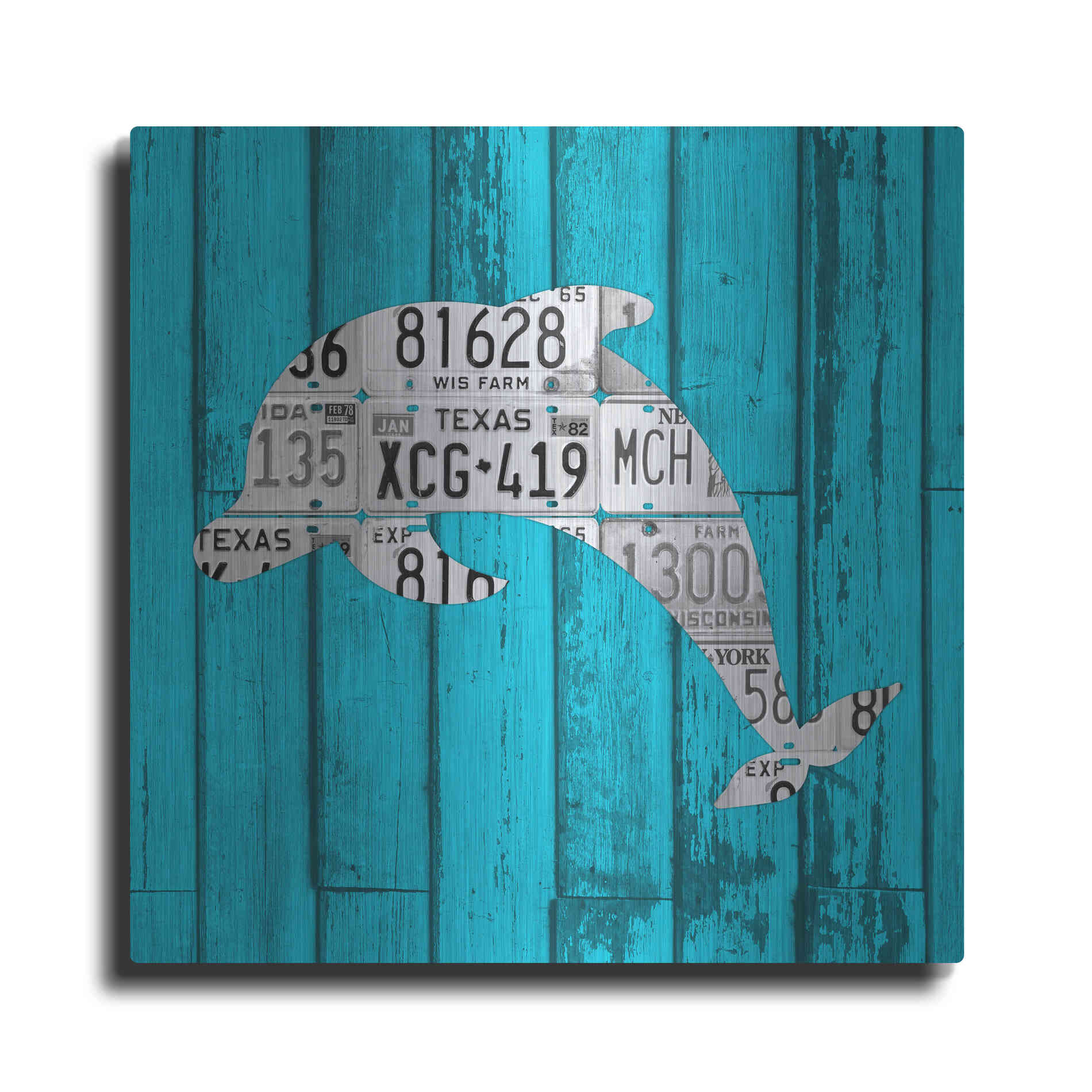 Luxe Metal Art 'Dolphin' by Design Turnpike, Metal Wall Art
