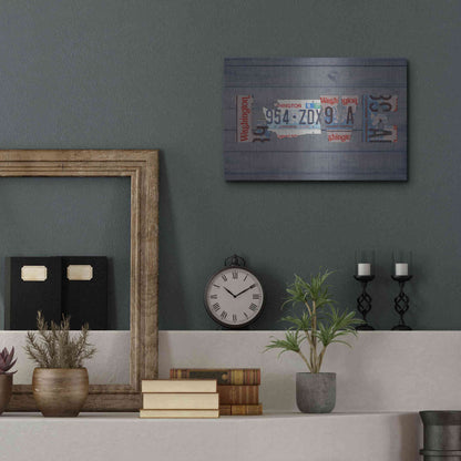 Luxe Metal Art 'WA State Love' by Design Turnpike, Metal Wall Art,16x12