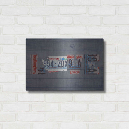 Luxe Metal Art 'WA State Love' by Design Turnpike, Metal Wall Art,24x16
