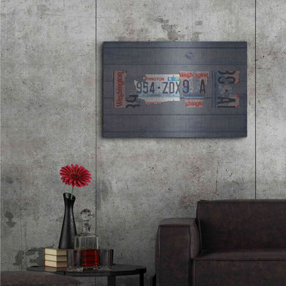 Luxe Metal Art 'WA State Love' by Design Turnpike, Metal Wall Art,36x24