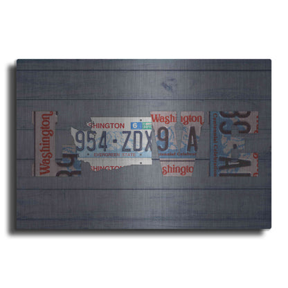 Luxe Metal Art 'WA State Love' by Design Turnpike, Metal Wall Art
